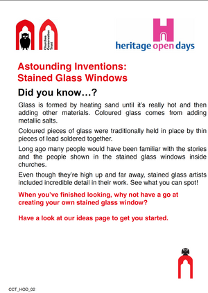 Astounding Inventions Stained Glass Windows pdf, click to download