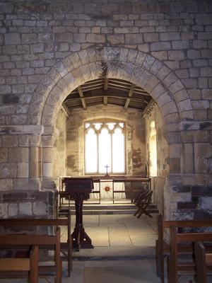 Carved Chancel Arch at Edlington